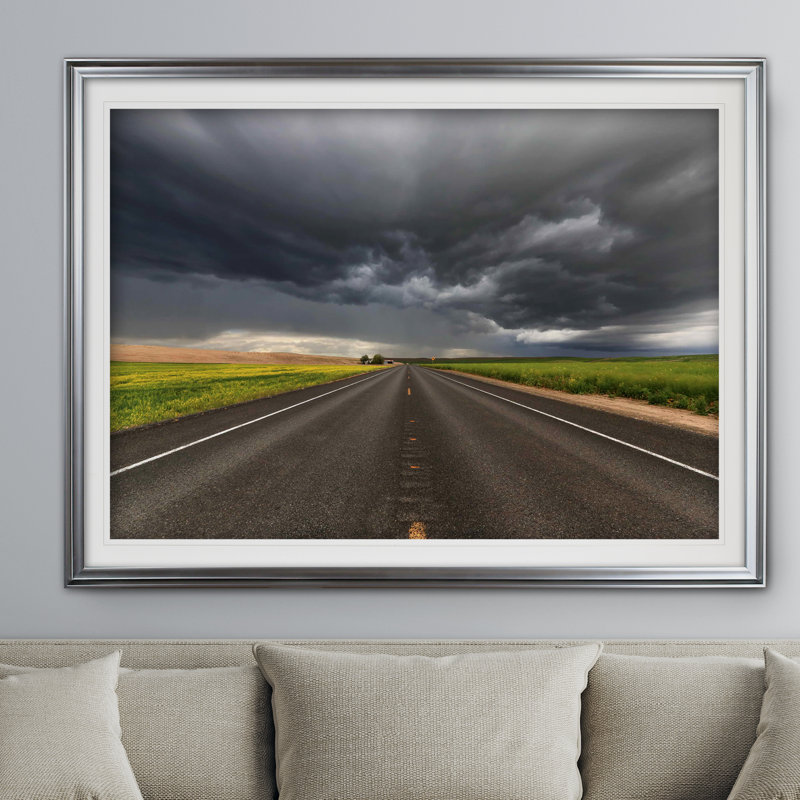 « thunder », impression, H 31 po x l 43 po x P 1,5 po, Argent