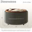 Table basse ronde avec rangement Verve-1363557107
