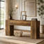 Table de vestibule, console, table de couloir en bois-430584428
