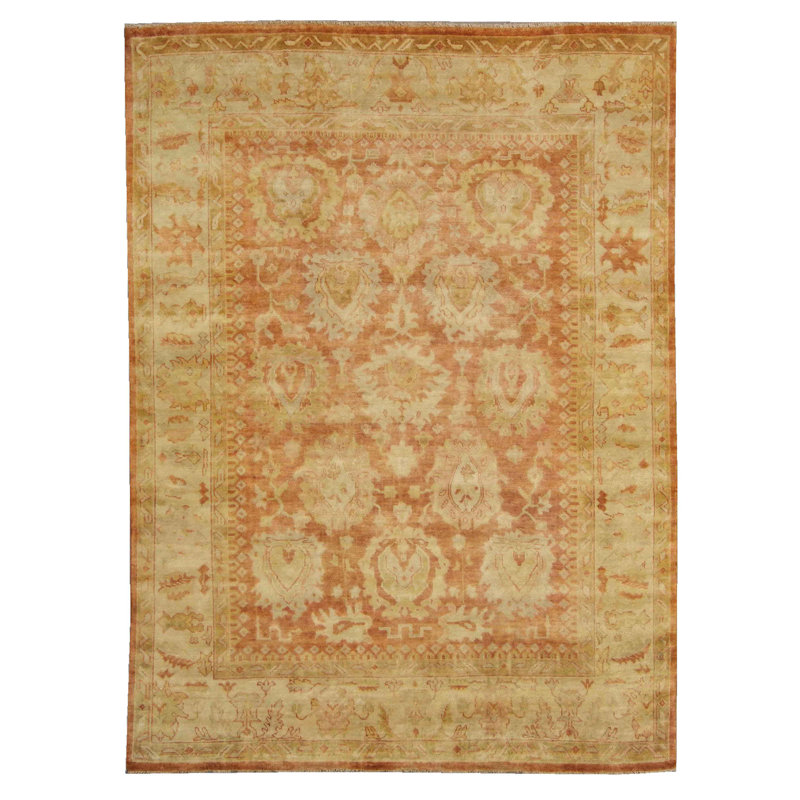 Antique Weave Oushak Wool Oriental Area Rug, Rectangle 10' x 14'