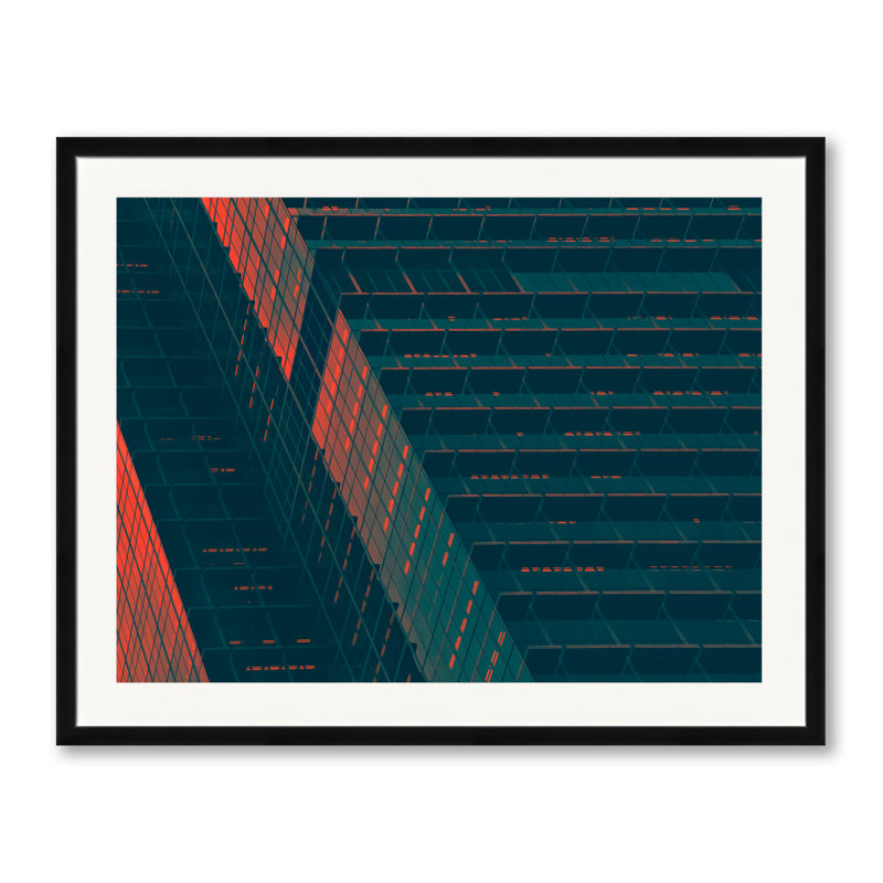 # 4 par Manickam Bala - impression, H 25,25 po x l 31,25 po, Papier avec cadre noir