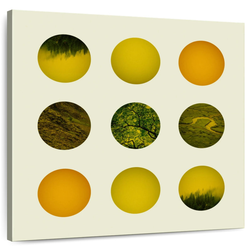 Earth Dot Pattern, 39" H x 39" W