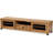  Modern Contemporary Oak Brown Wood 1 Drawer TV Stand