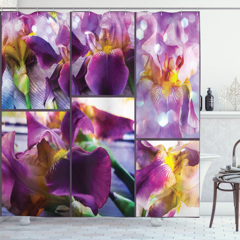 Shower Curtain with Hooks Included, 75"H x 69"W