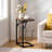 Ikeaka 23.6" End Table with Built-In Outlets