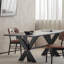 Table de salle à manger en bois massif-109663461-109663462