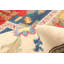 Tapis unique en laine noué à la main bleu / rouge des années 2010 de 8 pi 2 po x 10 pi 2 po Qaiden