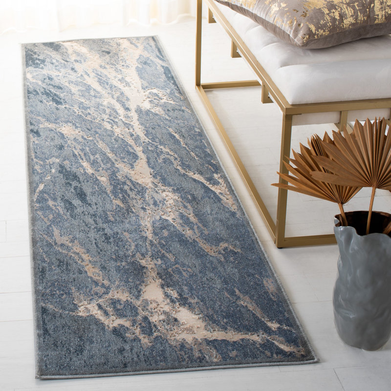 Tapis abstrait Paradise Performance, Tapis de couloir 2 pi 2 po x 8 pi