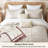 Bedsure Full Tufted Boho Comforter Set - Beige Geometric Design, Farmhouse Embroidery, Soft 5-Piece Bedding Set, All Season-125465504-125465506