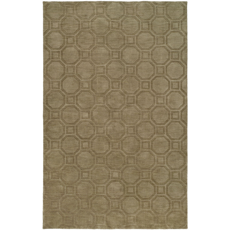 Wool Geometric Indoor Rug, 5' x 8'