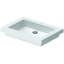 2nd Floor White Ceramic Rectangular Drop-in Bathroom Sink