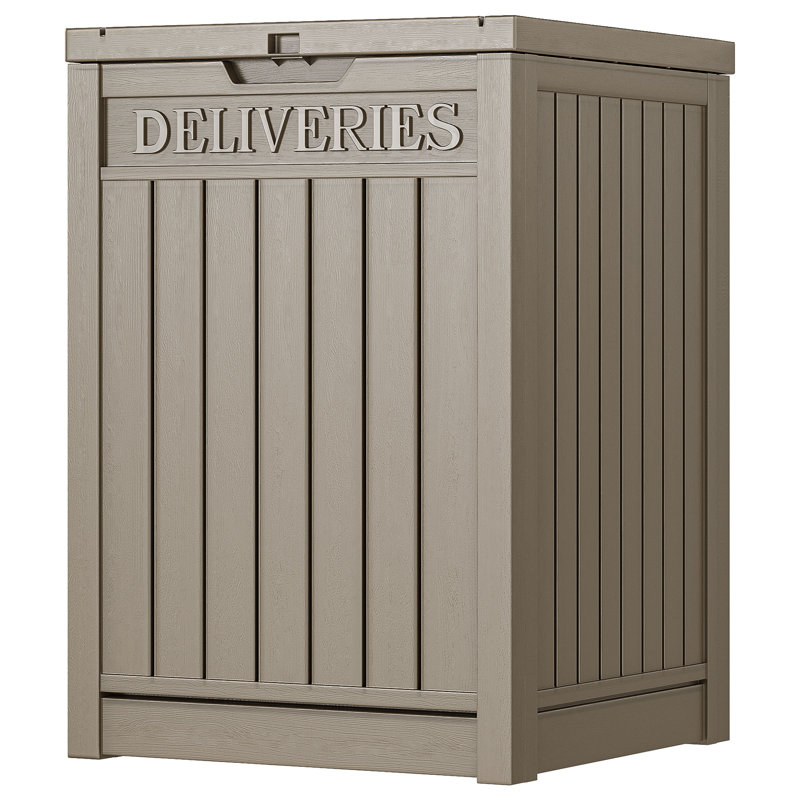 Balconera 51-Gallon Mailbox Storage Deck Box, Gray