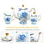 DNGJU 30.7oz. Floral Teapot Set