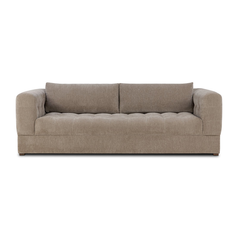Canapé en tissu performance 95 po Duke, Taupe Brown