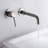 Wall Mount Vanity Faucet,Wall Lavatory Faucet, Bathroom Sink Faucet Single Hole with Left-Handed-82567921