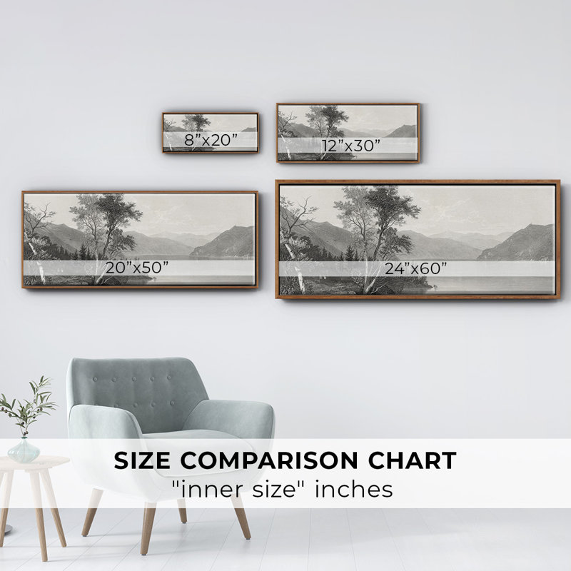Lake George- Framed Canvas, 24" H x 60" W