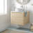 24-inch wall-mounted bathroom vanity with ceramic sink