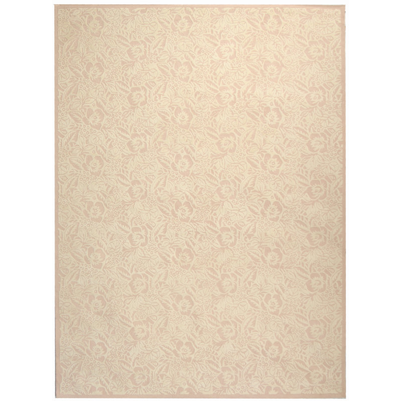 Trumbull Hand Hooked Cotton Floral Rug, Rectangle 9'6" x 13'6"