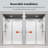 56-60" W * 74" H Frameless Single Sliding Shower Doors, Bathroom Sliding Shower Door, 5/16" (8mm) Thick Sgcc Tempered Glass Door, Chrome-121708085