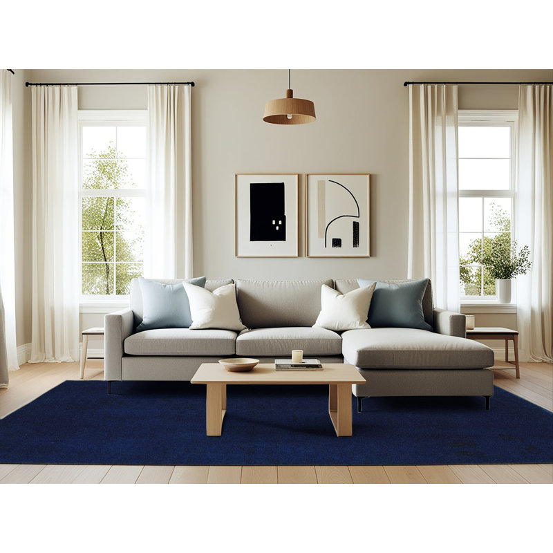 Wool Abstract Indoor Rug, Rectangle 6' x 9'