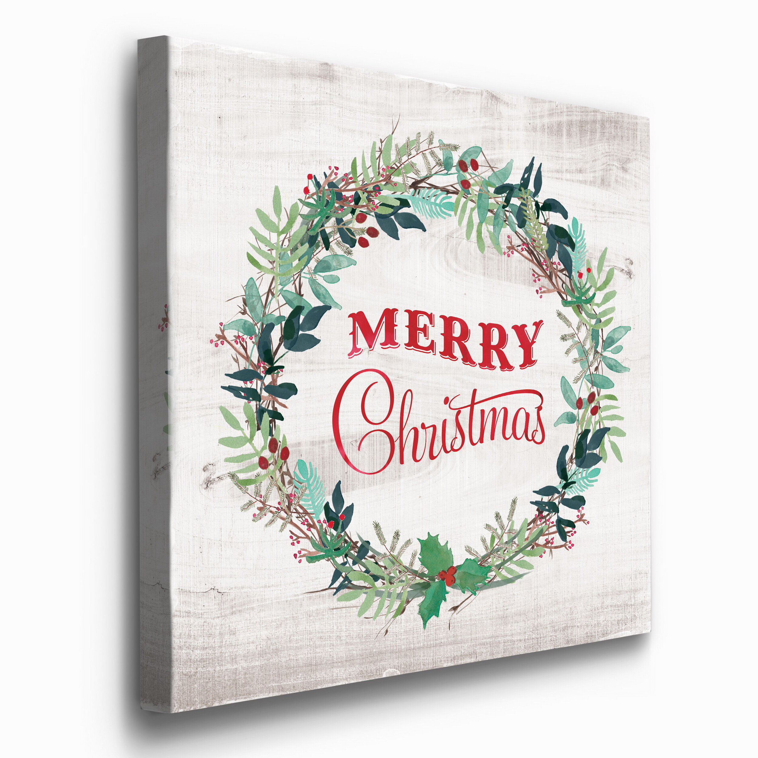 Merry Christmas Wreath - Print