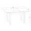 L'ensemble de table de cuisine 3 pièces contient une table de salle à manger rectangulaire avec rallonge amovible et 2 chaises rembourrées, acajou-117023114