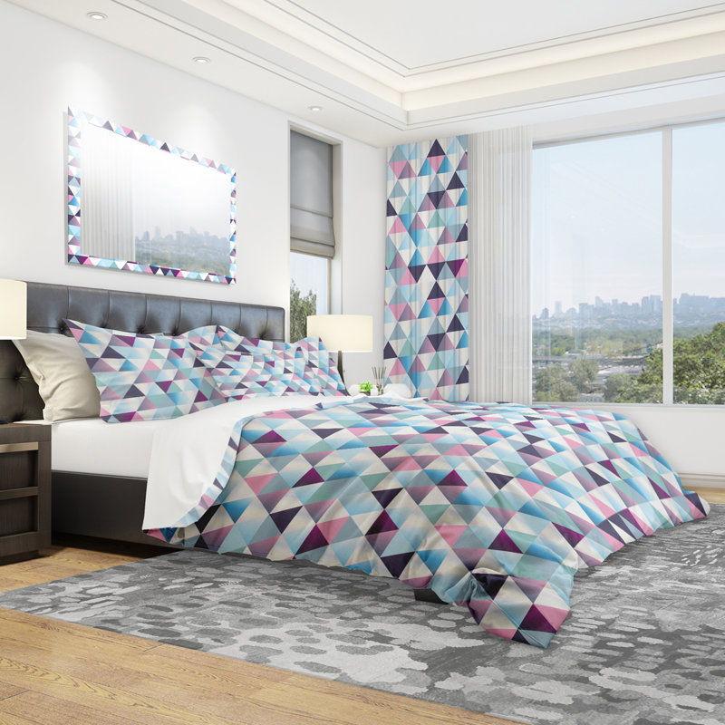 Ensemble de housse de couette moderne, Housse de couette très grand + 2 taies