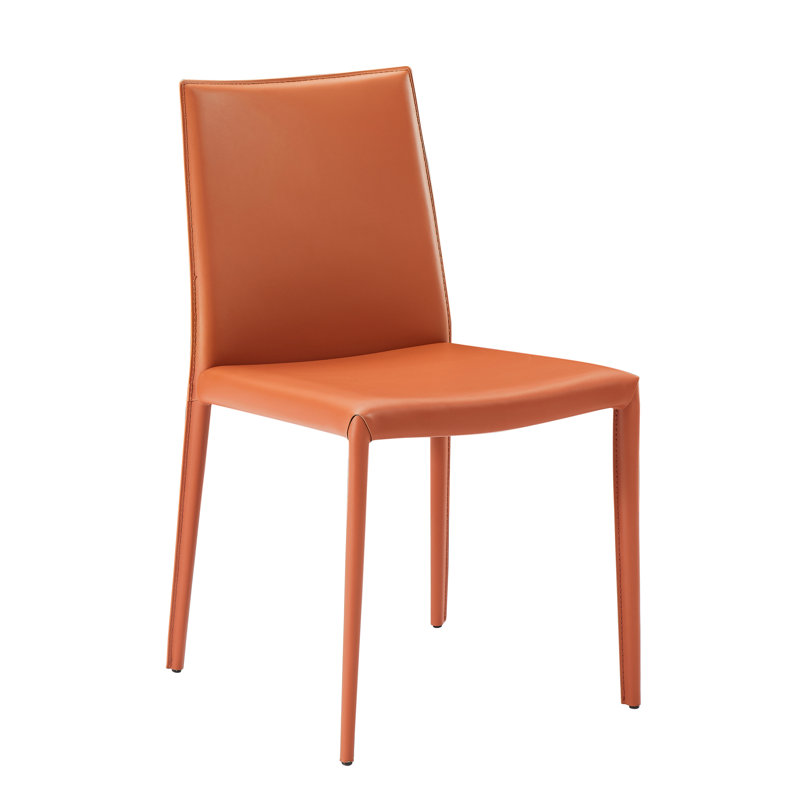 Kurland Sperazza Leather Upholstered Dining Chair, Terracotta