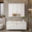 Meuble de salle de bain moderne de 91 cm (36 po) avec 5 étagères réglables, design à étagères ouvertes