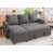 Dark Grey Linen Blend selected