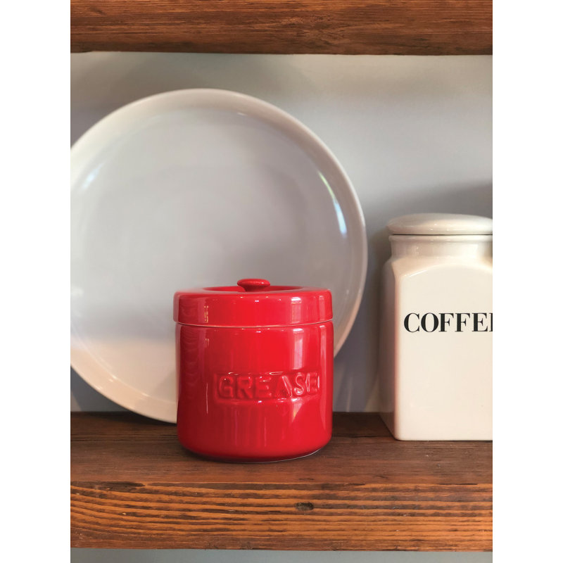 Pot de cuisine à graisse, Rouge