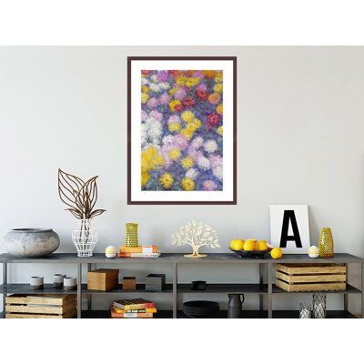 «Chrysanthemums» par Claude Monet, impression giclée encadrée