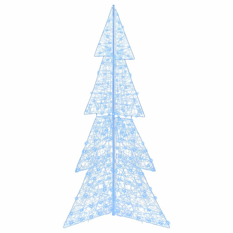 vidaXL Christmas Tree with 240 LEDs Acrylic, Cold White, 180cm H x 104cm W x 53.5cm D