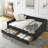 Luxurious Tufted Sofa Bed With Drawers For Optimal Comfort And Storage-500249397-476275412