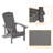 Bucareli Ergonomics Plastic Adirondack Chair-586038961