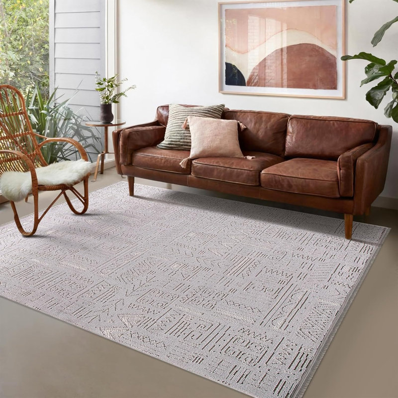 Lightweight Area Rugs Low Pile Bedroom Rug Non Slip Floor Mat Indoor Hallway Carpet Pads LP001, Rectangle 160 x 230 cm 