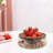 Glass Candy and Nuts Serving Container Food Storage Platter with Wooden Lid-928877439