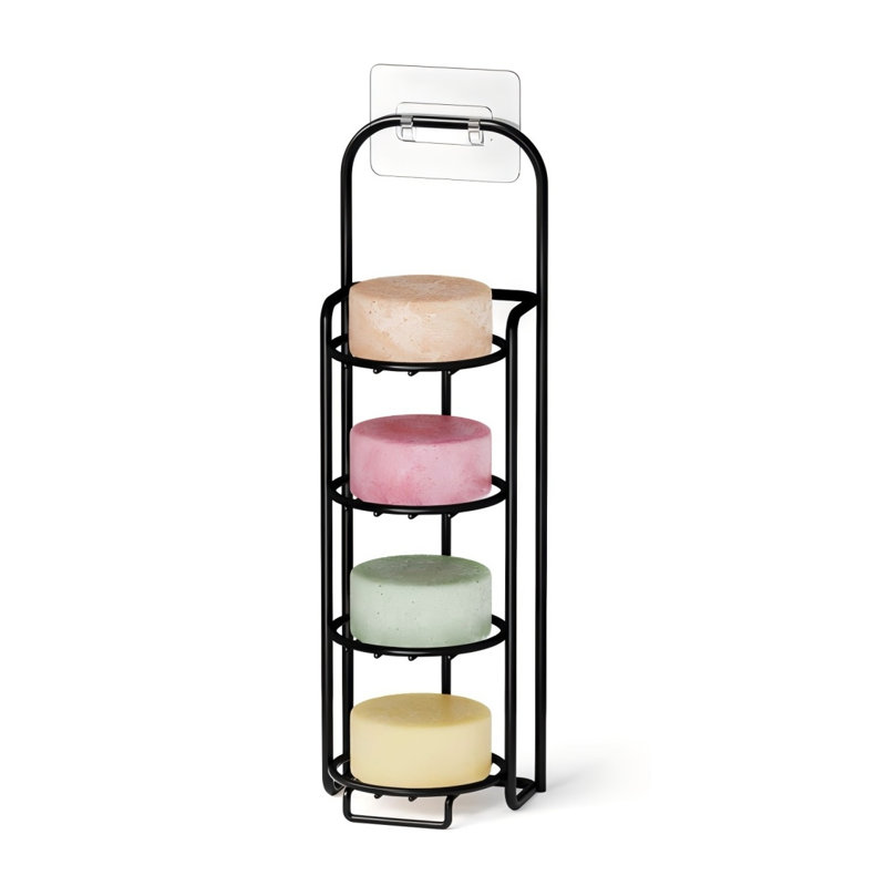 4 Tier Shampoo Bar Holder for Shower, Black