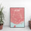 Kobe City Map - No Frame Print-1305501753