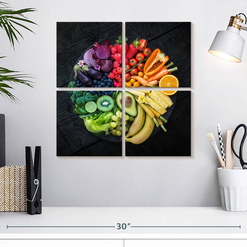Yarlin couleurs d'aliments sains, H 18 po x l 18 po