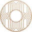 Médaillon 24 po x 24 po x P 8 3/4 po x P 3/8 po Empire-63411733-63411756