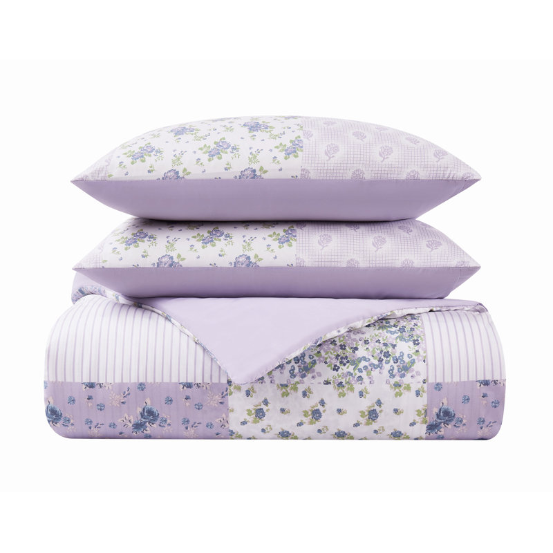 Cannon Elissa Patchwork, Édredon pour très grand lit + 2 taies décorativ
