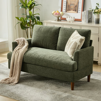 Causeuse pour petit appartement en chenille l 54,7 po