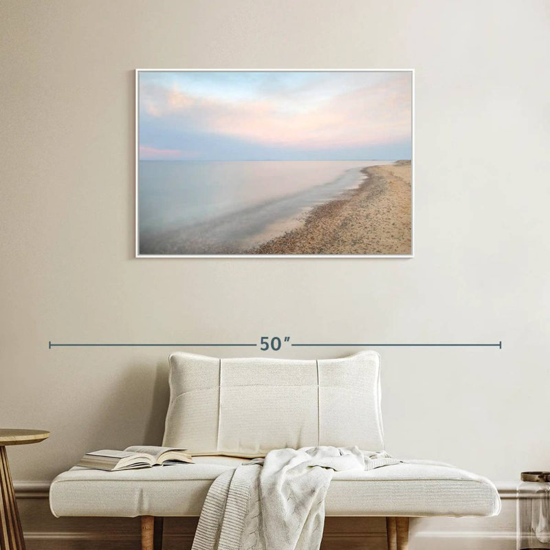 Rive du lac Supérieur, Cadre flottant blanc, 37 po x 25 po