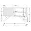 Buffet Ibo 2 portes Buffet rangement noyer foncé