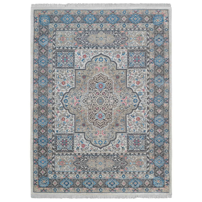 Beier MACHINE MADE POLYESTER AREA RUGS  - Rectangle Multicolor | Oriental Design, Low Pile Machine Made Area Rugs for Living Room, Bed Room