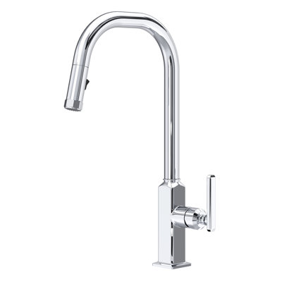 Apothecary Pull-Down Kitchen Faucet With C-Spout