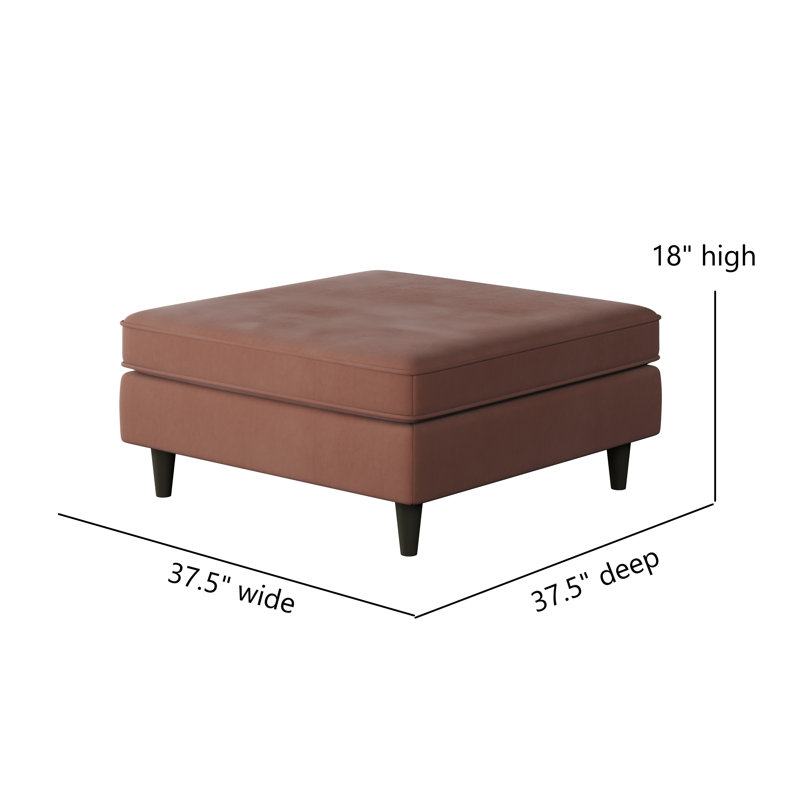 Repose-pieds Classic, Polyester bois de rose Bella