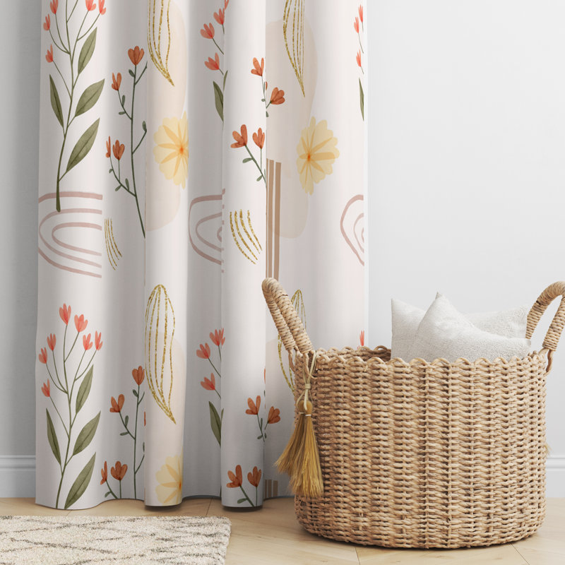 Semi Sheer Curtain Pair, 20" W x 82" L