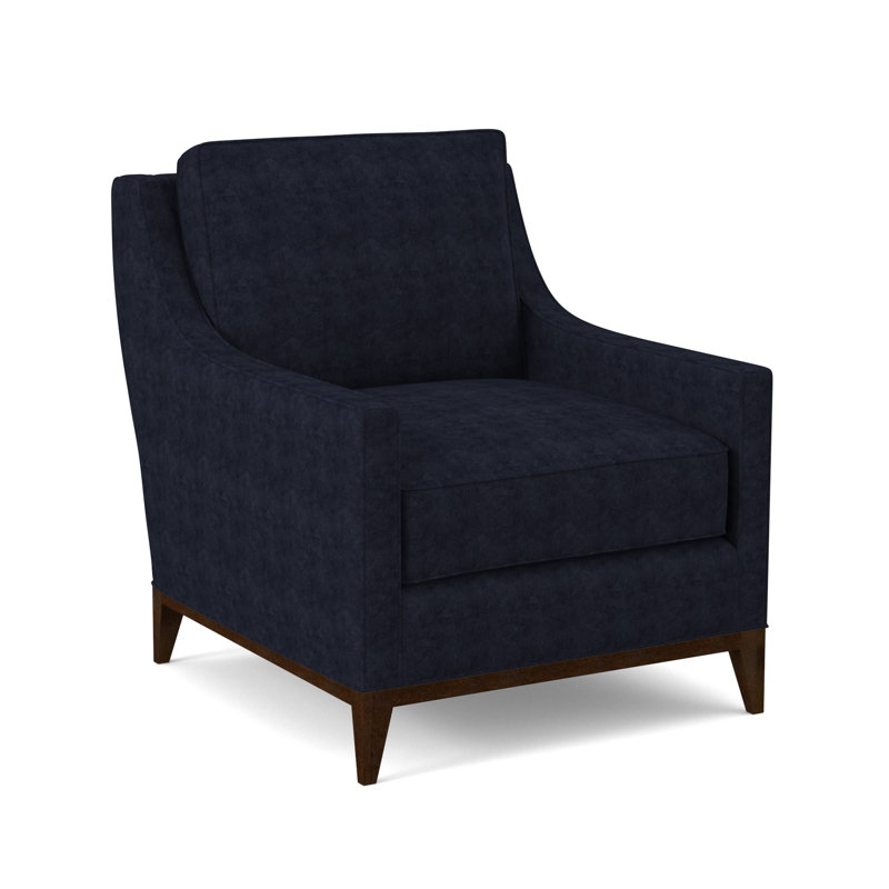 Sonoma Armchair, American Walnut, Margaret Ebony Polyester Blend